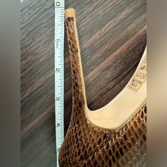 FN faux reptile brown over the knee boots - Picture 2 of 8